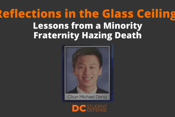 Reflections in the Glass Ceiling_ Lessons from a Minority Fraternity Hazing Death_ dc student defense defending college students