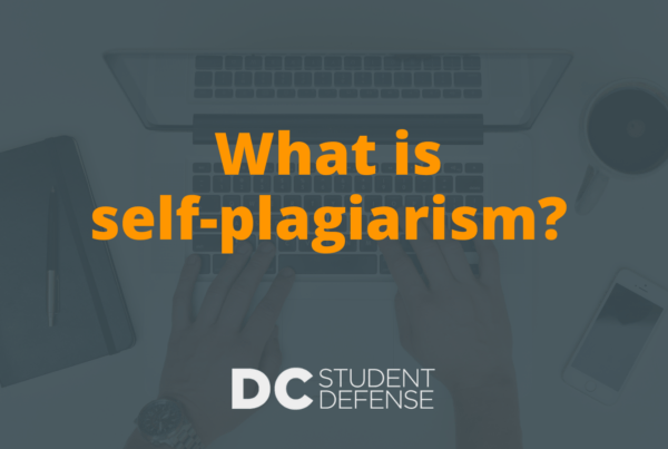 What is self-plagiarism - DC Student Defense
