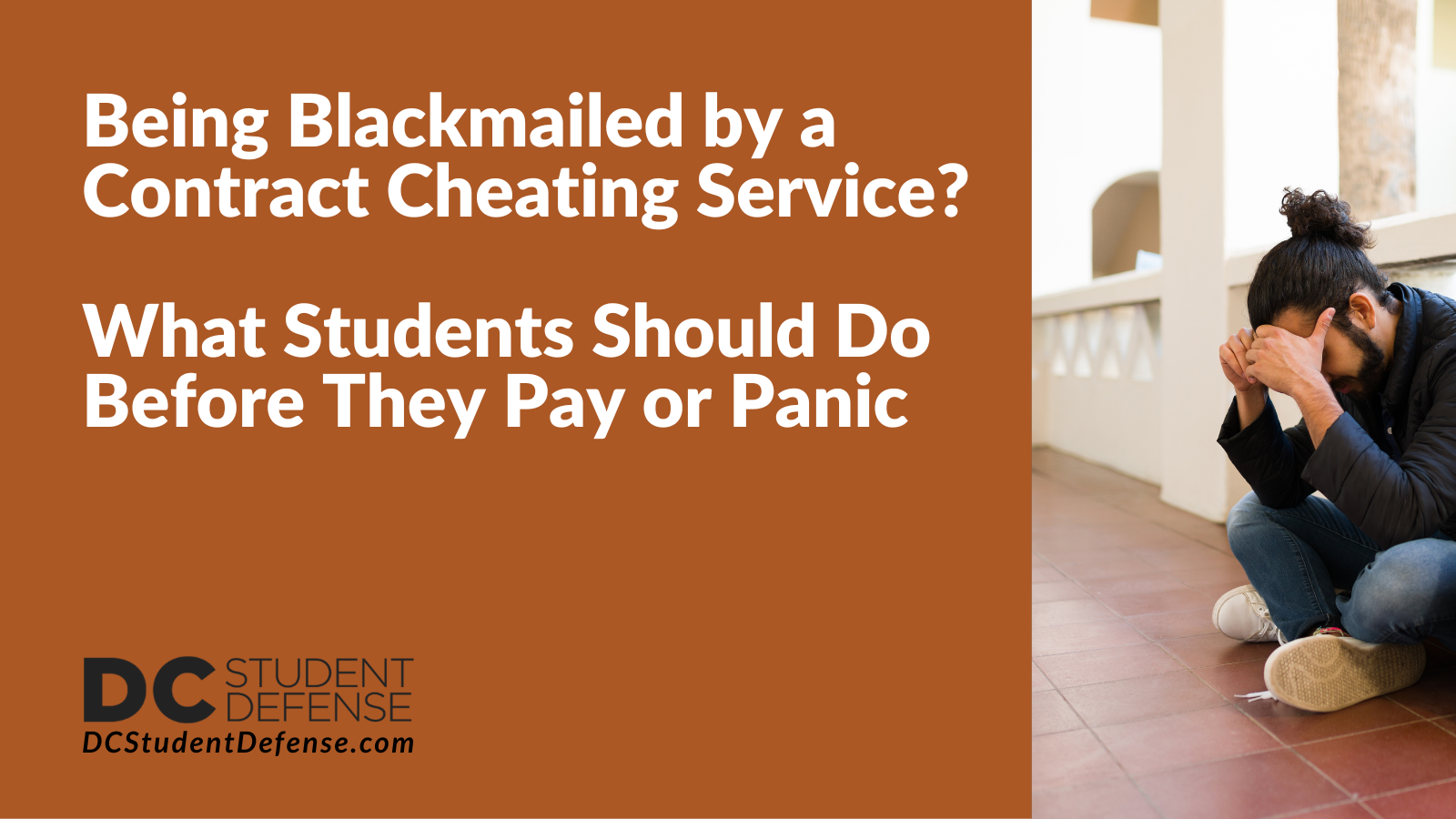 Being Blackmailed by a Contract Cheating Service